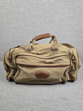 Vtg Eddie Bauer Ford Bronco Explorer Expedition Duffle Bag Tan/Leather